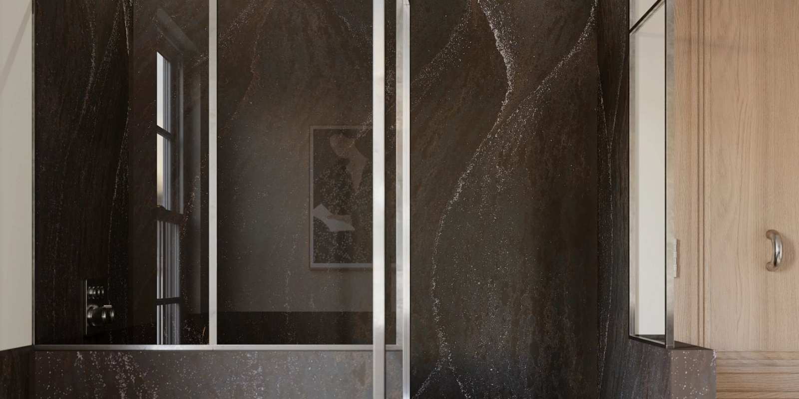 cambria quartz shower panels modern bathroom design