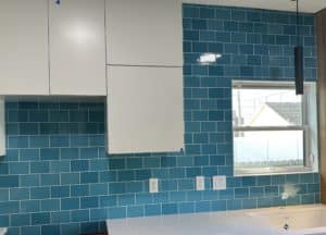 bold pattern backsplash