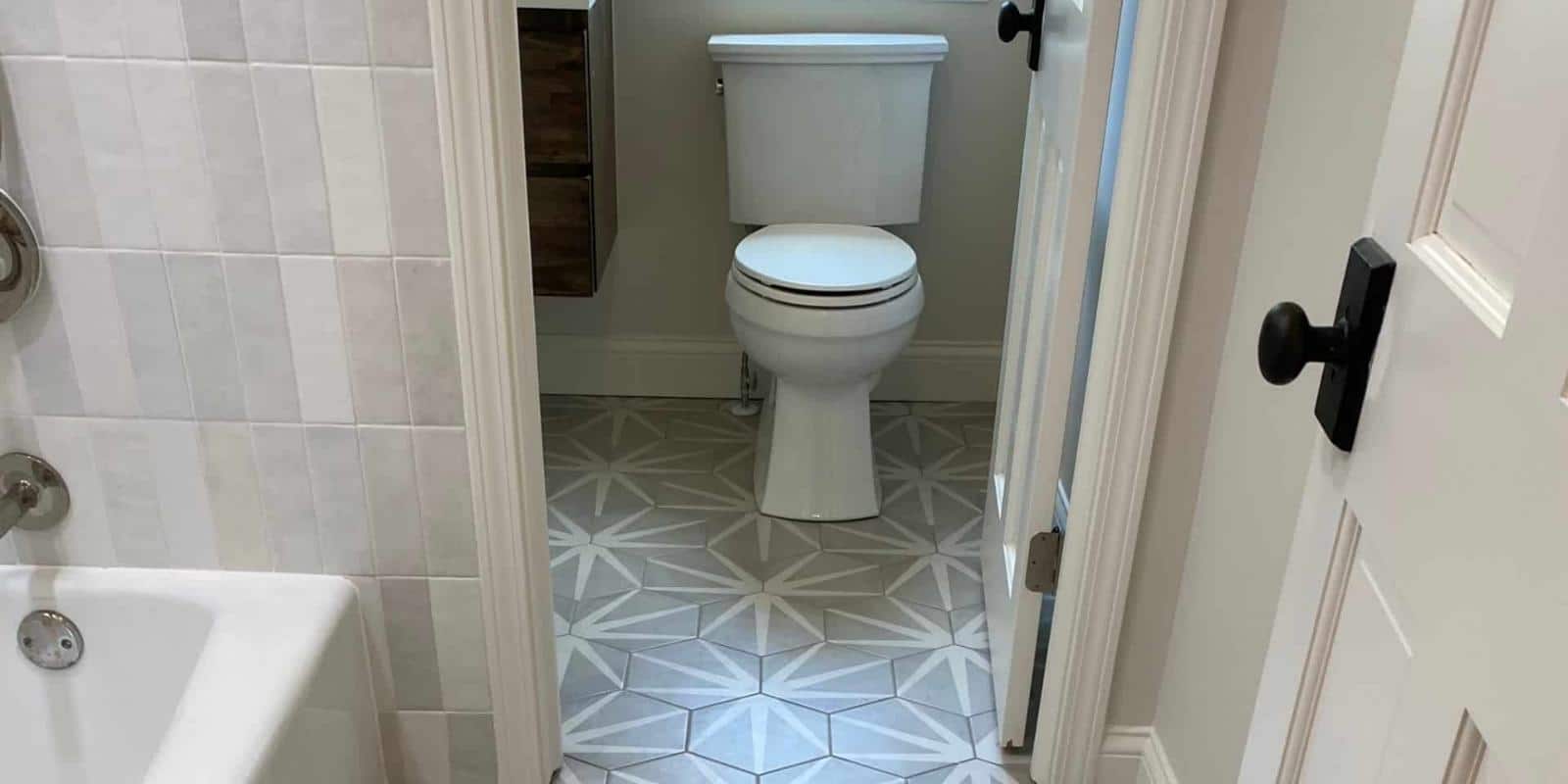 modern bathroom tile flooring professional installation