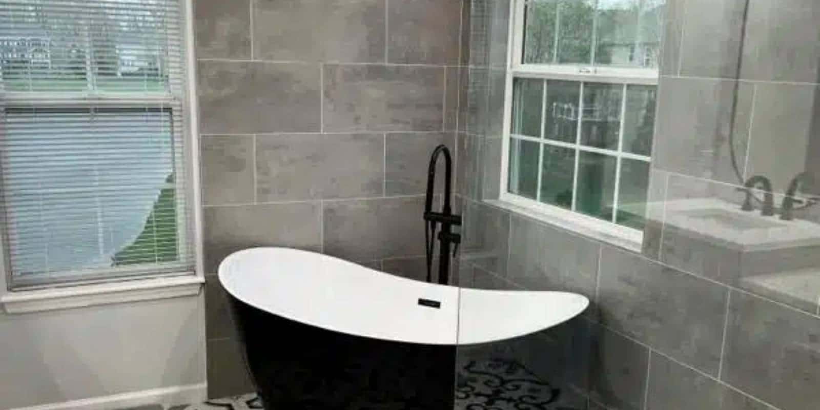 layered lighting setup in contemporary bathroom design