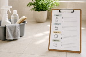 A Simple Tile Maintenance Schedule to Follow