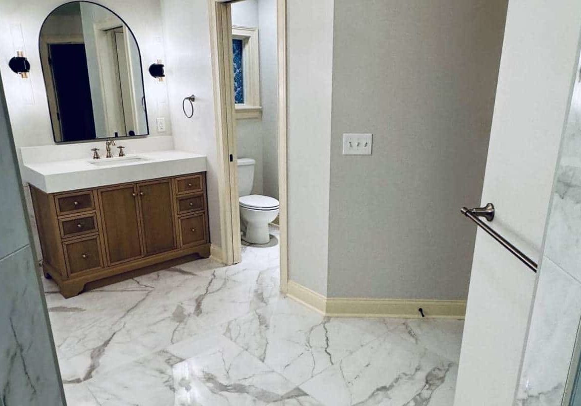 ceramic tile bathroom floor modern design